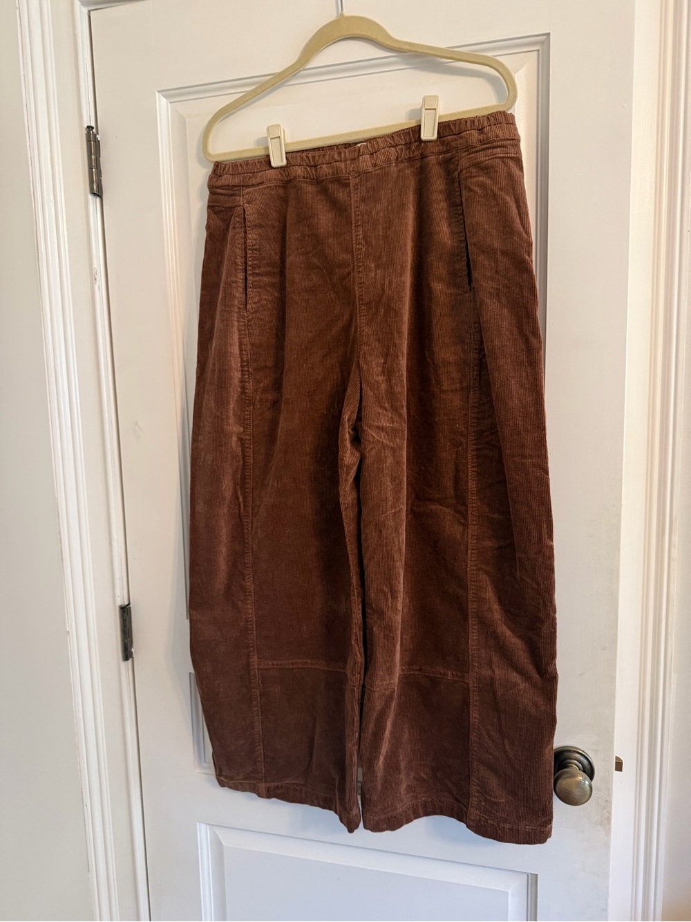 Pilcro Brown Corduroy Wide-Leg Women’s Pants